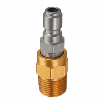 OEM M22M–3/8 Hitri Priključek – Zunanji Navoj M22 X 1.5, 3/8, Pocinkano Jeklo | za Lance, Pištole, Cevke | za Tlačne Čistilce
