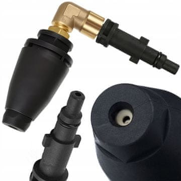 Rosfix Nadomestni Del za Visokotlačni Čistilnik Nilfisk/Stihl/Husqvarna – Rotacijska Kotalna Šoba 90° | Visok Pritisk