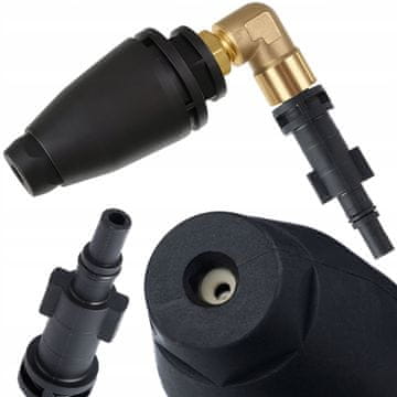 Rosfix Nadomestni Del za Visokotlačni Čistilnik Bosch/Black Decker/Macallister – Kotna Rotacijska Šoba 90° | 150 Barov, 8 L/min