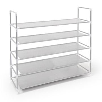 Northix Stojalo za čevlje za 20 parov, kovinsko stojalo z 8 nivoji