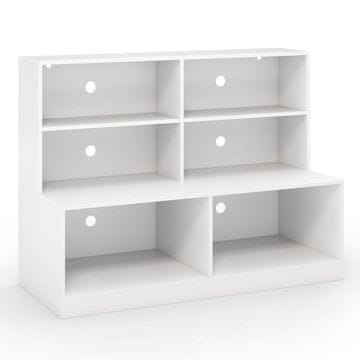 Northix Omarica za čevlje s 6 predelki, klopjo in polico 2 v 1 za organizacijo