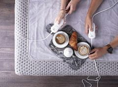 Adler Adler AD 7426 električna odeja Električni grelec za posteljo 60 W Siva Flis,Poliester