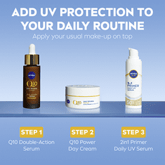 Nivea Serum za obraz 2v1 SPF 50+ (Daily UV Serum) 30 ml
