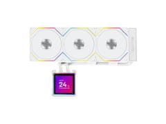 Lian Li HydroShift II LCD-S 360TL komplet za tekočinsko hlajenje, ARGB, bel (GHS2LCDS36TW)