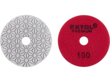 Extol Premium Polirno kolo 8803092 diamond polishing disc for tiles, O100mm, P100, Velcro