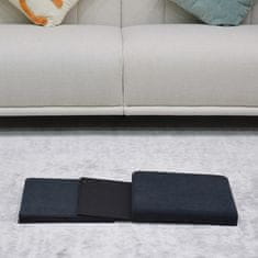 Autronic Tabure Stool with storage space, black corduroy fabric (TAB-471 BK6)