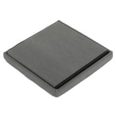 Autronic Tabure Stool with storage space, gray corduroy fabric (TAB-471 GREY6)