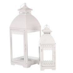 Autronic Svetilka Metal lantern - four-sided, white, price for a set of 2 pieces (JL343)