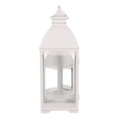 Autronic Svetilka Metal lantern - four-sided, white, price for a set of 2 pieces (JL343)