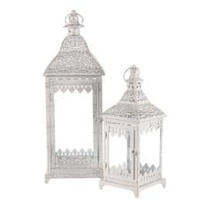 Autronic Svetilka Metal lantern - antique, white-antique, price for a set of 2 pieces (JL326)