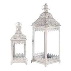 Autronic Svetilka Metal lantern - antique, white-antique, price for a set of 2 pieces (JL326)