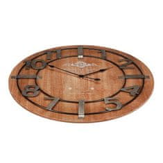 Autronic Stenska ura Wall clock - diameter 68 cm, MDF with veneer imitation, metal numerals (HW4010)