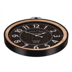 Autronic Stenska ura Wall clock - diameter 58 cm, metal and wood, pocket watch style (HW4009)