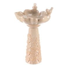 Autronic Napajalnik/krmilnik Bird feeder - ceramic, flower with birds, standing, cream (KEX6004 CRM-L)