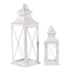 Autronic Svetilka Metal lantern - four-sided, white, price for a set of 2 pieces (LUC319)