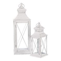 Autronic Svetilka Metal lantern - four-sided, white, price for a set of 2 pieces (LUC319)