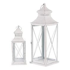 Autronic Svetilka Metal lantern - four-sided, white, price for a set of 2 pieces (LUC319)