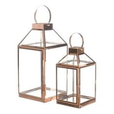 Autronic Svetilka Metal lantern, thin frames - four-sided, gold, price for a set of 2 pieces (LUC312)