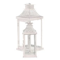 Autronic Svetilka Metal lantern - four-sided, white, price for a set of 2 pieces (LUC305)