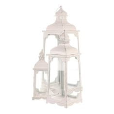 Autronic Svetilka Metal lantern - four-sided, white, price for a set of 3 pieces (LUC300)