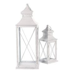 Autronic Svetilka Metal lantern - four-sided, white, price for a set of 2 pieces (LUC319)