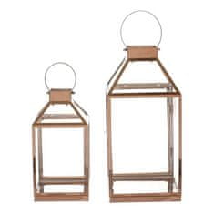 Autronic Svetilka Metal lantern, thin frames - four-sided, gold, price for a set of 2 pieces (LUC312)