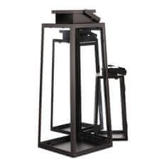 Autronic Svetilka Metal lantern - four-sided, black, price for a set of 3 pieces (LUC302)