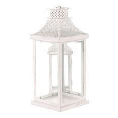 Autronic Svetilka Metal lantern - four-sided, white, price for a set of 2 pieces (LUC305)