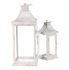 Autronic Svetilka Metal lantern - four-sided, white, price for a set of 2 pieces (LUC305)