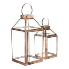 Autronic Svetilka Metal lantern, thin frames - four-sided, gold, price for a set of 2 pieces (LUC312)