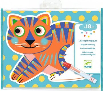 Djeco Knjiga za vodne barvice - Mačka