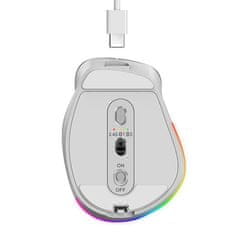 Genius Ergo 9000S Pro Wireless (31030039407) ergonomska Bleutooth brezžična miška 2.4GHz + BT borov les RGB