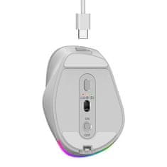 Genius Ergo 9000S Pro Wireless (31030039407) ergonomska Bleutooth brezžična miška 2.4GHz + BT borov les RGB