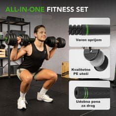 Tunturi Set uteži in ročk 20 kg