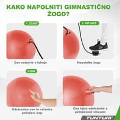 Tunturi Gimnastična žoga antiburst 75 cm