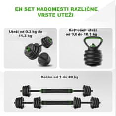 Tunturi Set uteži in ročk 20 kg