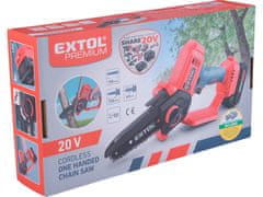 Extol Premium Baterijska verižna žaga 8891923 enoročni SHARE20V, 12 cm, brez baterije in polnilnika