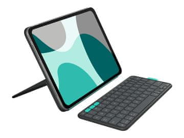 Logitech Ovitek s tipkovnico Logitech Flip Folio za iPad Pro 11 (M4) in iPad Air 11 (M2 & M3, 5.gen), grafit, SLO (920-013403)