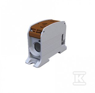 slomart Vijačni priključni blok za DIN-letev STB 95 Al/Cu 87510 SIMBLOCK, rjav