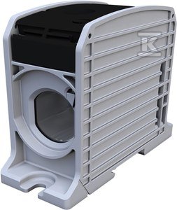 slomart Navojni priključek za zbiralke STB 300 Al/Cu 87910 SIMBLOCK, črn