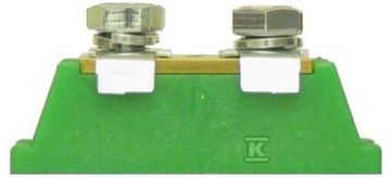 slomart Zelena nevtralna sponka pritrjena na podlago