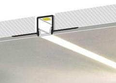 Optonica ALU profil za LED trak 2m VGRADNI (knauf) - komplet