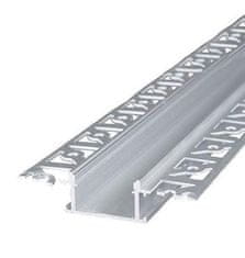 V-TAC  ALU profil za LED trak 2m VGRADNI (knauf) - komplet