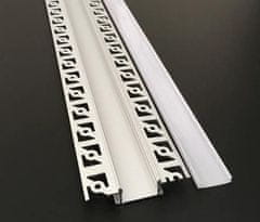 V-TAC  ALU profil za LED trak 2m VGRADNI (knauf) - komplet