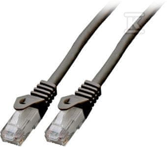 slomart Patchcord RJ45 U/UTP cat. 6 LSZH CCA črn 0.25m