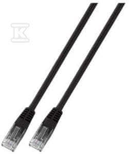 slomart Patchcord RJ45 U/UTP cat. 5e PVC CCA črn 1.5m