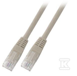 slomart Patch kabel RJ45 U/UTP kat. 5e PVC CCA siv 0.5m