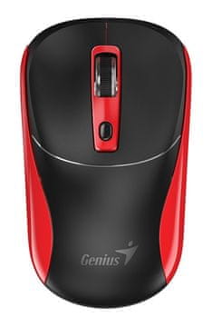 Genius NX-7123 preprosta in zanesljiva brezžična miška črna/rdeča plug-and-play 31030043402 Copilot