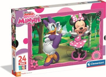 Clementoni Puzzle Minnie in Daisy na sprehodu MAXI 24 kosov