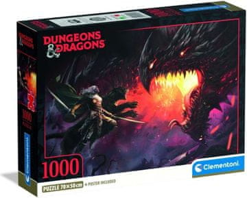Clementoni Puzzle Dungeons&Dragons: od oči do oči 1000 kosov